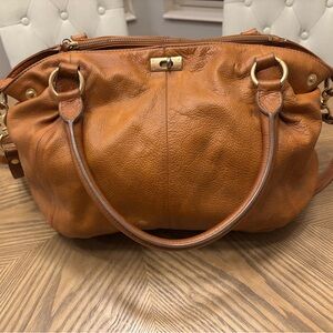 J. Crew Camel Real Leather Tote Bag-Great Condition